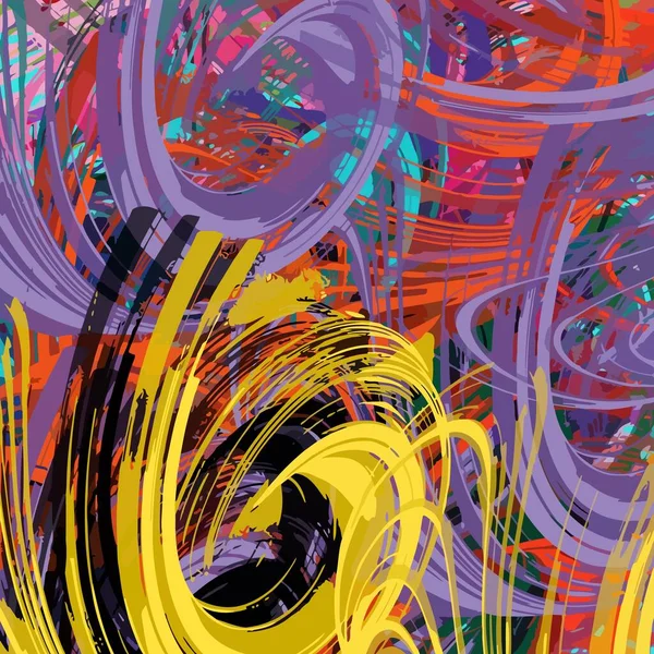 Abstrakter Hintergrund Verschwommene Textur Von Formen Aus Farbigen Linien Und — Stockvektor