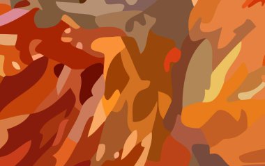 Soyut arkaplan. Renkli boya fırça darbelerinin psikedelik dokusu bulanık çizgiler ve farklı şekil ve boyutlarda benekler.