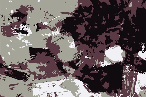 Contexte Abstrait Texture Psychédélique Des Coups Pinceau Peinture Colorée Lignes — Image vectorielle