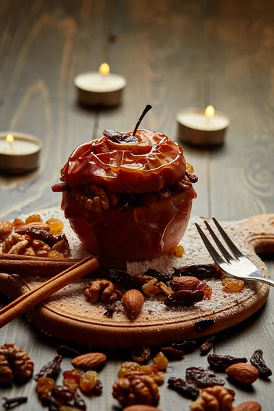 Bratapfel. gesunde Ernährung. — Stockfoto