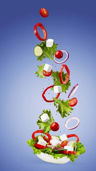 Salade volante. Produits alimentaires . — Photo