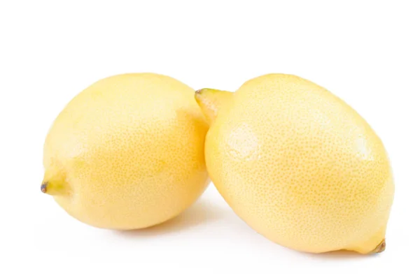 Isolated image of two lemons on a white background — Stock Photo, Image