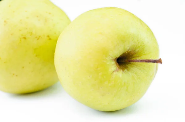 Reife grüne Äpfel aus nächster Nähe — Stockfoto