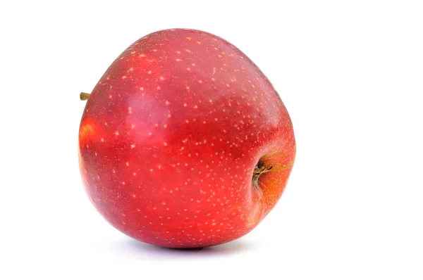 Ώριμα κόκκινο μήλο. απομονωθεί σε λευκό φόντο. — Φωτογραφία Αρχείου