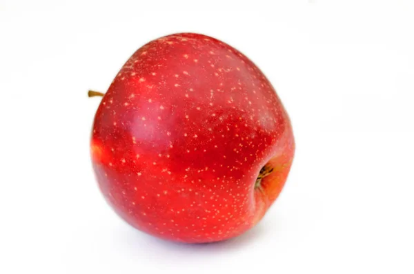 Fresh red apple isolated on white — Stock Photo, Image