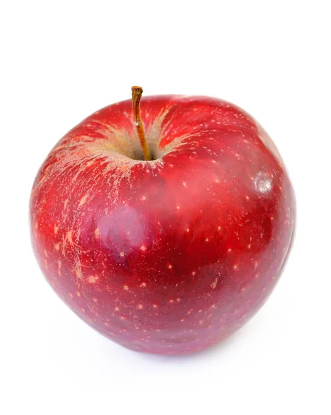 Μήλο απομονωμένο σε λευκό φόντο. — Φωτογραφία Αρχείου