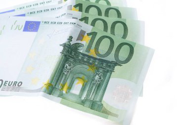 Birçok yüz euro banknot Avrupa para birimi