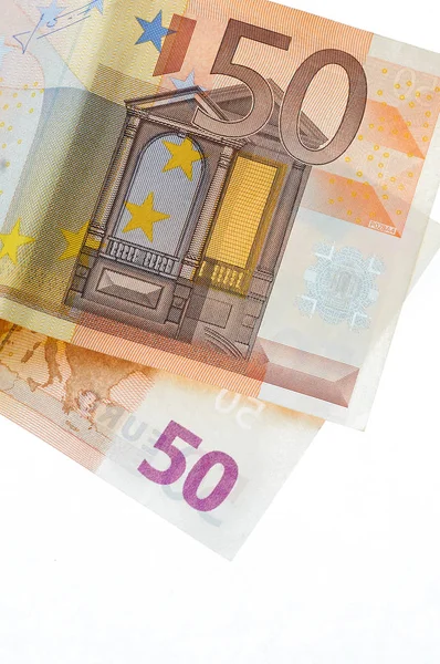 2 つの 50 ユーロ紙幣 — ストック写真