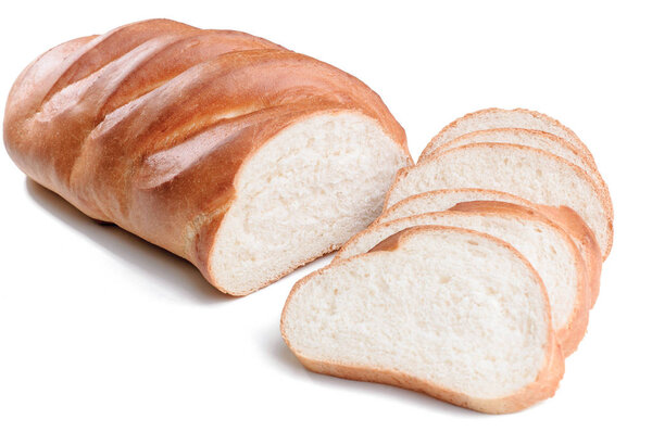 sliced Bread loaf isolated