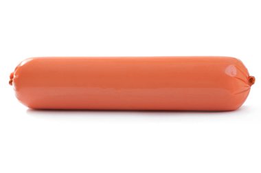 Sosis. Beyaz arka plan üzerinde izole