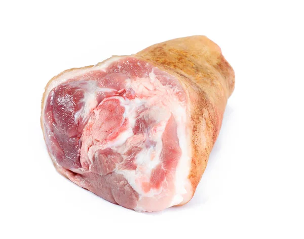 Raw pork knuckle on white background — Stock Photo, Image