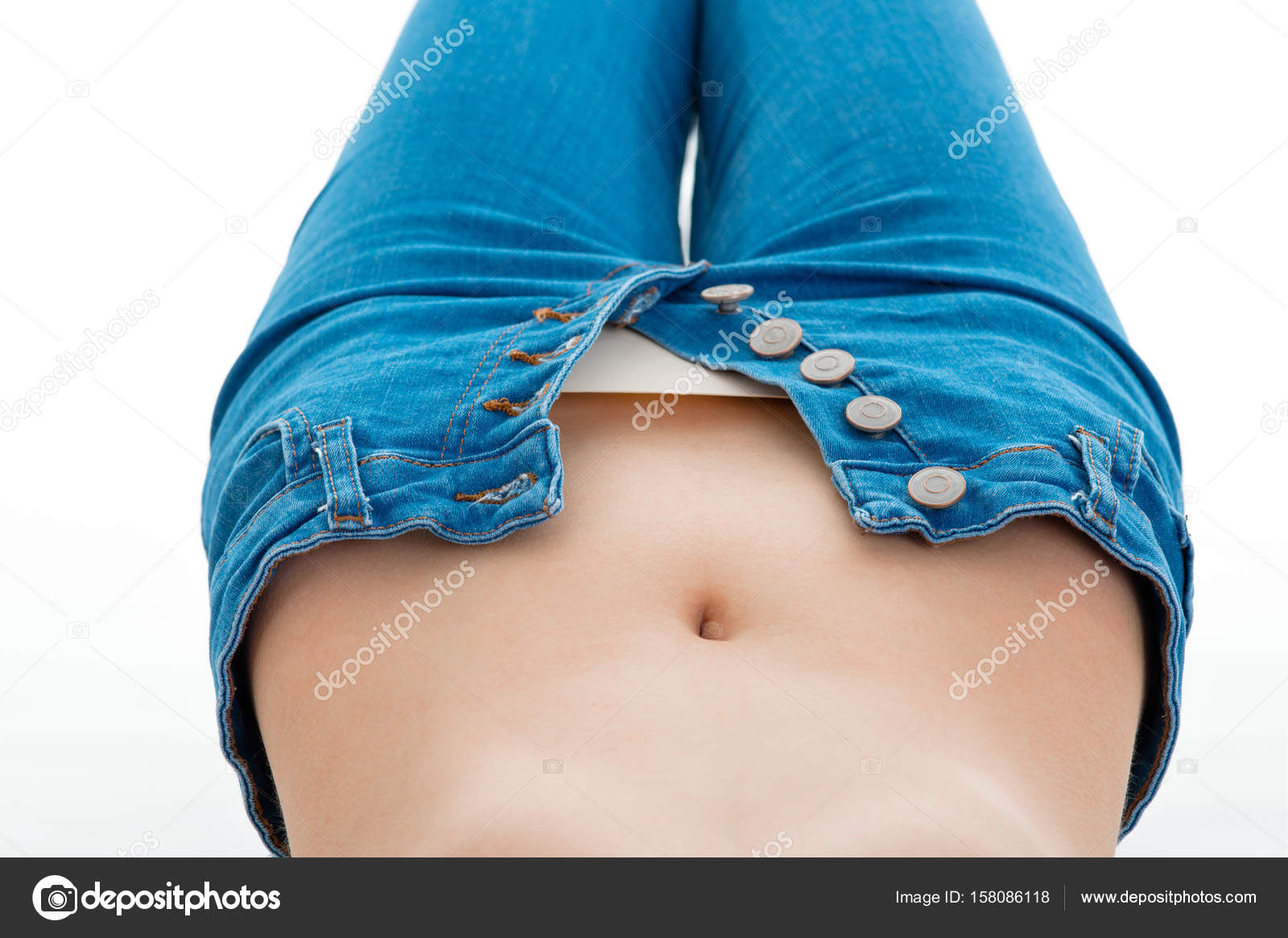 Jeans unbuttoned exclusive photo Jeans unbuttoned new photo
