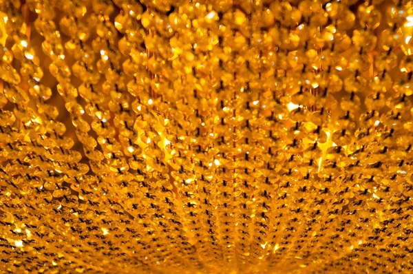 Crystal chandelier closeup abstract view — Stock Photo, Image