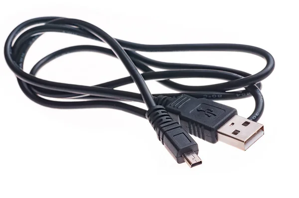 Καλώδιο USB για φωτογραφικό εξοπλισμό και την κινητή συσκευή — Φωτογραφία Αρχείου