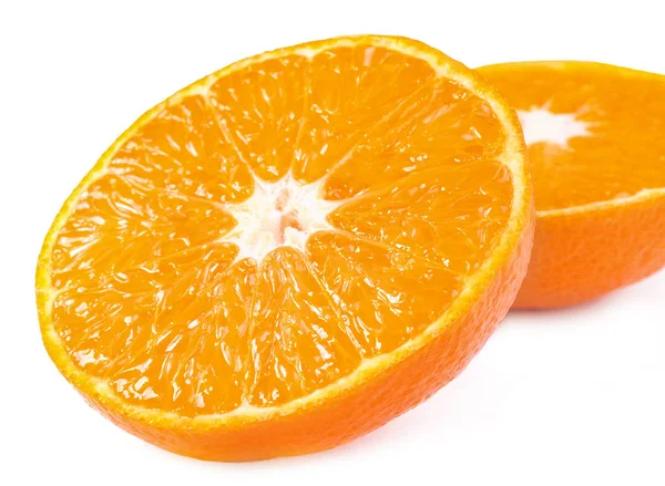 Slice of fresh orange isolated on white background — Stock Photo, Image