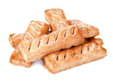 beyaz zemin üzerine lezzetli Kurabiye