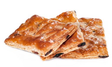 Bir yığın tanımlama bilgileri veya beyaz izole kurabiyeleri