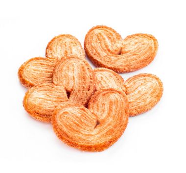 Palmiers (fil kulak) yığın, puff pasta kurabiye