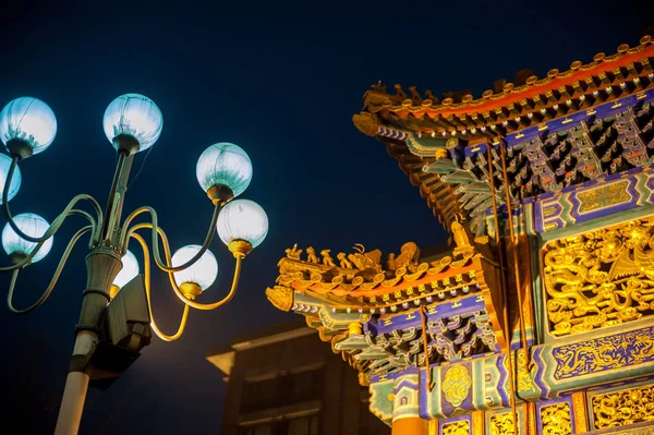 Detail van Chinese poort in Beijing — Stockfoto