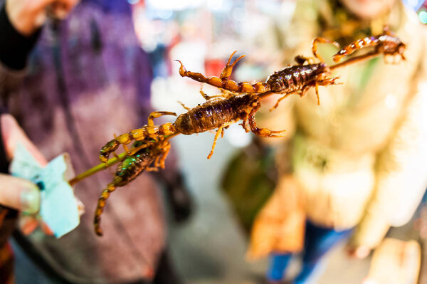 Chinese market in winter