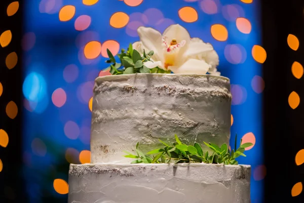 Kétszintes esküvői torta — Stock Fotó
