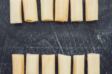 şeker kamışı parçaları