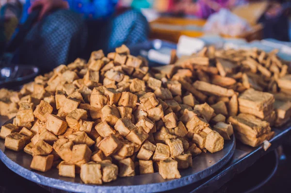 Tofu na vietnamském trhu — Stock fotografie