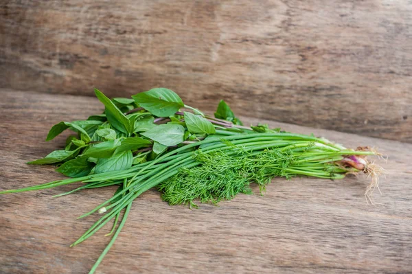 Groen: groene uien — Stockfoto