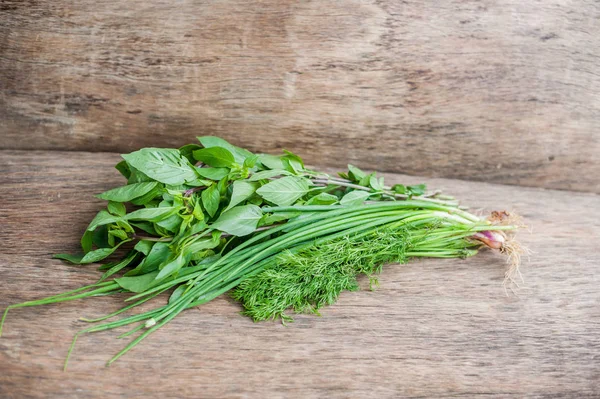 Groen: groene uien — Stockfoto