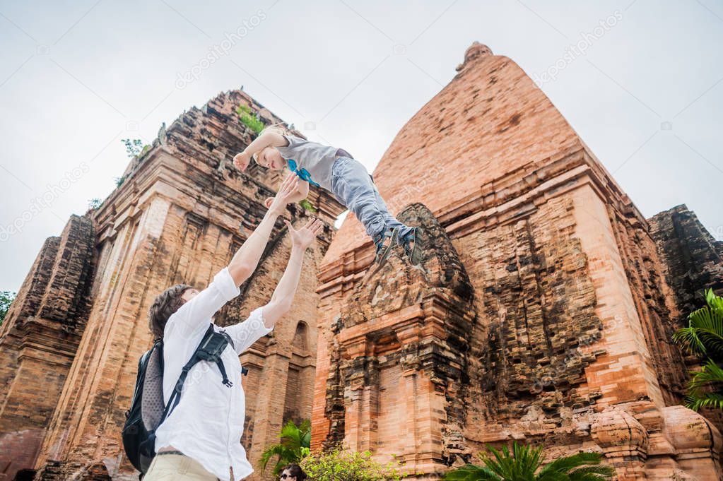 Father and Toddler Son in Vietnam