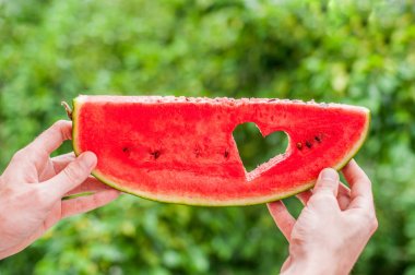 Fon kalbinde watermelonwith parçası 