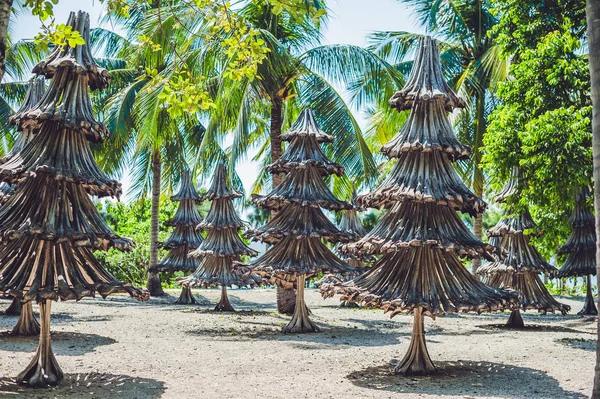 Christmas trees made from recycled materials