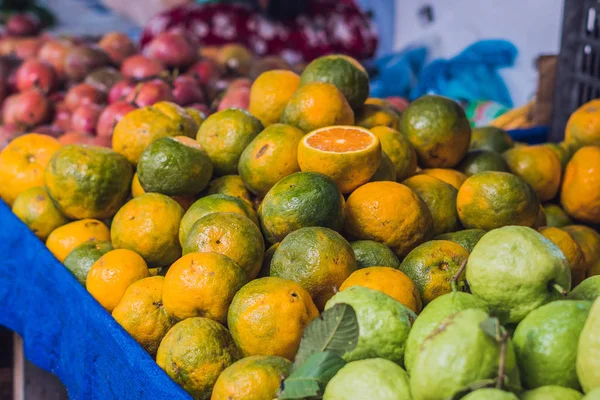 Variety of fruits on the Vietnamese market