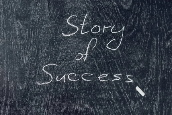 Historias de éxito escritas en la pizarra — Foto de Stock
