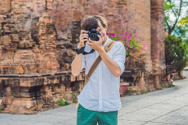 Muž turista ve Vietnamu — Stock fotografie