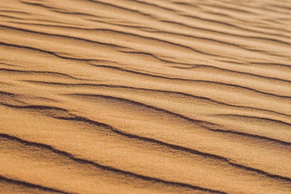 Sabbia con onde nel deserto — Foto Stock