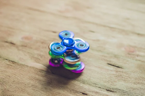 Colored fidget spinners — Stock Photo, Image