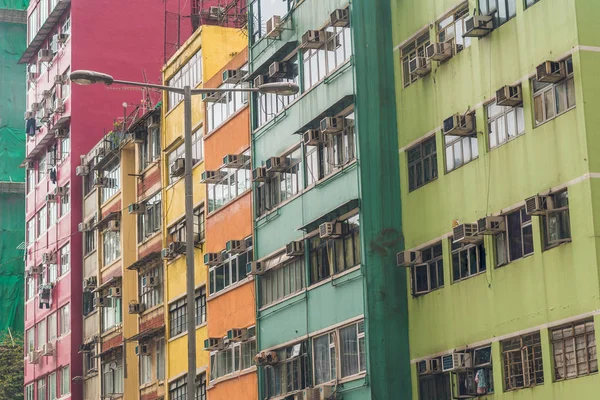 Modern felhőkarcolók Hong Kongban — Stock Fotó