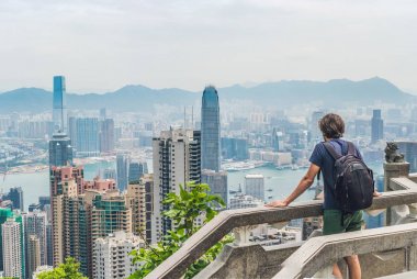 Genç adam Gezgin Panoraması