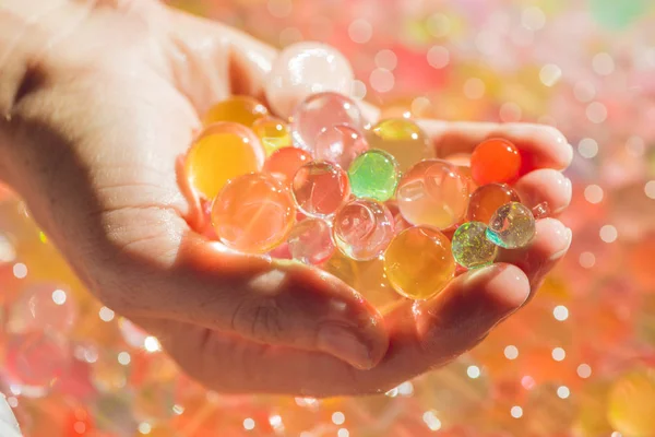 Bolas de colores de perlas de agua —  Fotos de Stock
