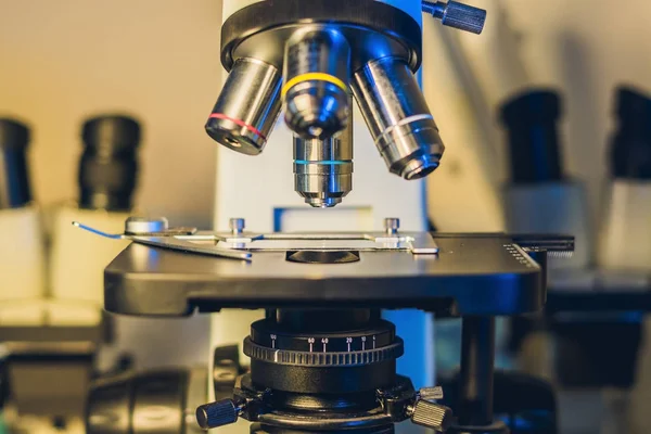 Optical microscope in a biological laboratory — Stock Photo, Image