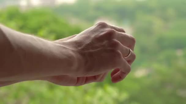  femelle main tenant spinner  