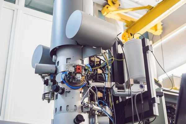Transmisyon Elektron Mikroskobu Bilimsel Bir Laboratuvar — Stok fotoğraf