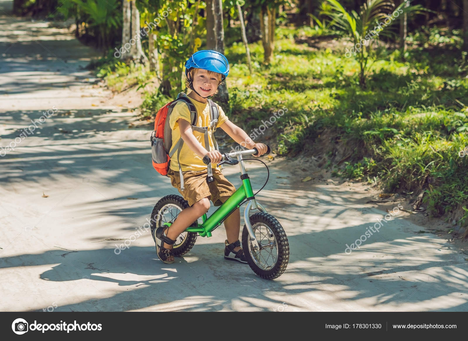 the boy on the bicycle