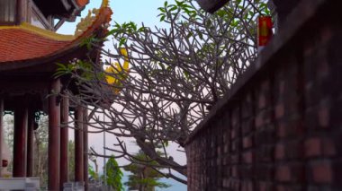 Güzel Budist tapınağı yamaca Phu Quoc, Vietnam