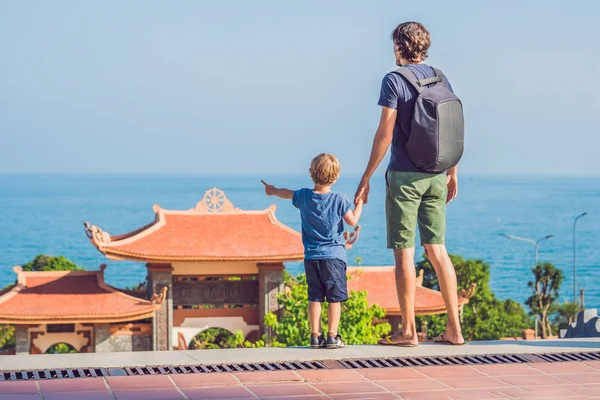 Bellissimo Tempio Buddista Sulla Collina Phu Quoc Vietnam — Foto Stock