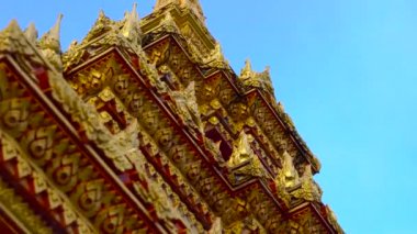 Steadycam atış Phuket Island, Tayland tarihinde Wat Chalong Tapınağı