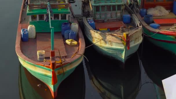 Grandes barcos de pesca — Vídeo de Stock