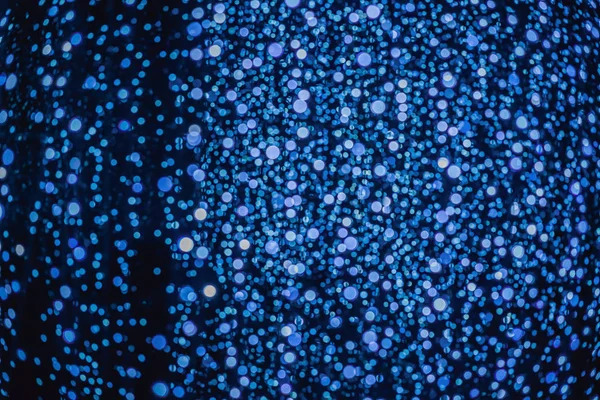 Сині вогні фону. Дефокусований абстрактний синій різдвяний фон — стокове фото