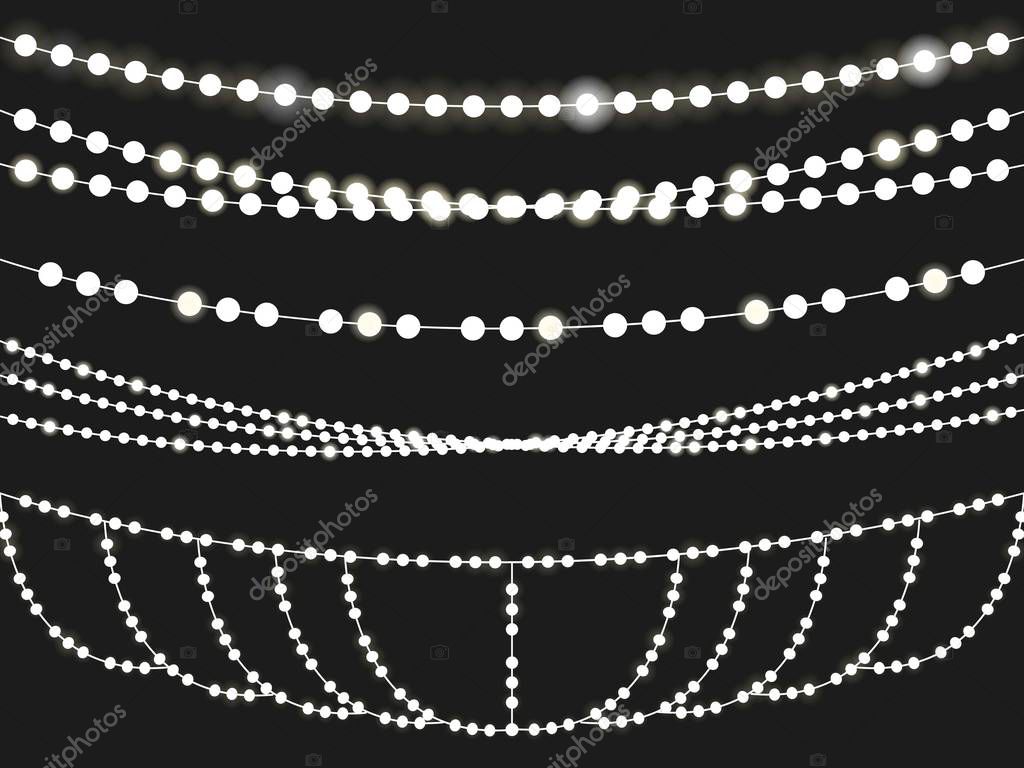 Vector set of overlapping, glowing light garlands isolated on a ... for String Lights Black Background
111ane Vector set of overlapping, glowing light garlands isolated on a ... for String Lights Black Background
111ane